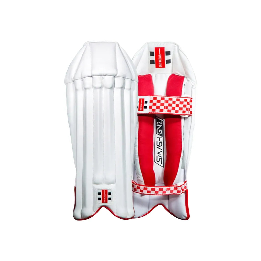 Gray-Nicolls GN2 SMASH Cricket Wicket Keeping Leg Guard - Mens, White