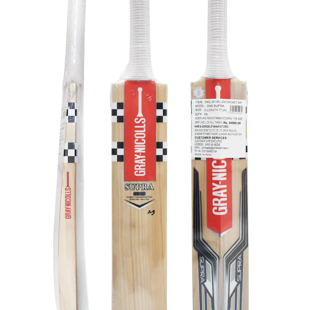 Gray-Nicolls GN9 Supra Cricket Bat - 5, English Willow