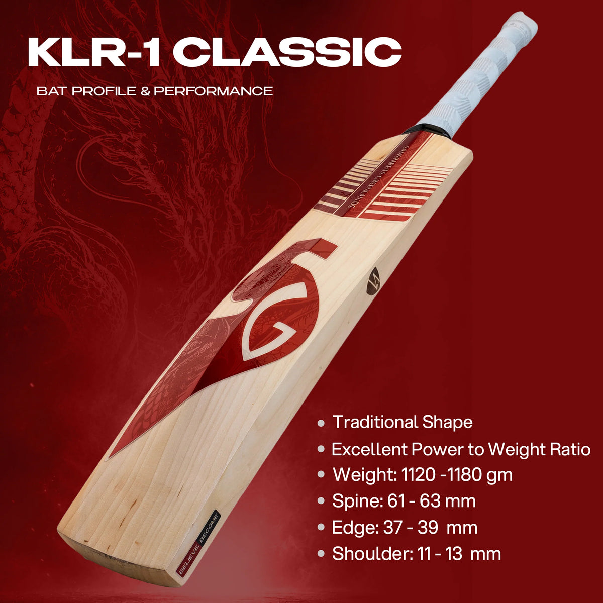Cricket Bat SG KLR-1 CLASSIC