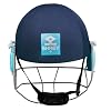 Shrey Match 3.0 Mild Steel Visor Cricket Helmet | Helmet with Adjustable Steel Visor, Air Vent Holes | Comfortable Fit | Better Visibility (Navy - S)