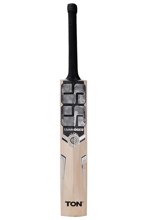 SS Premium Silver Kashmir Willow Cricket Bat - SH | Selected Grade 3 Air Dried Willow | Massive TON Edges | 3-Tone Grip | Wide Play Area | with SS Bat Cover | Made in India