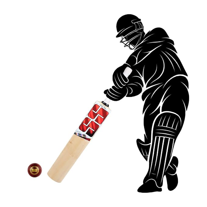 SS kw Master grade 5 kw Kashmir Willow Cricket Bat ( Size: Short Handle,Leather Ball ), Multicolour