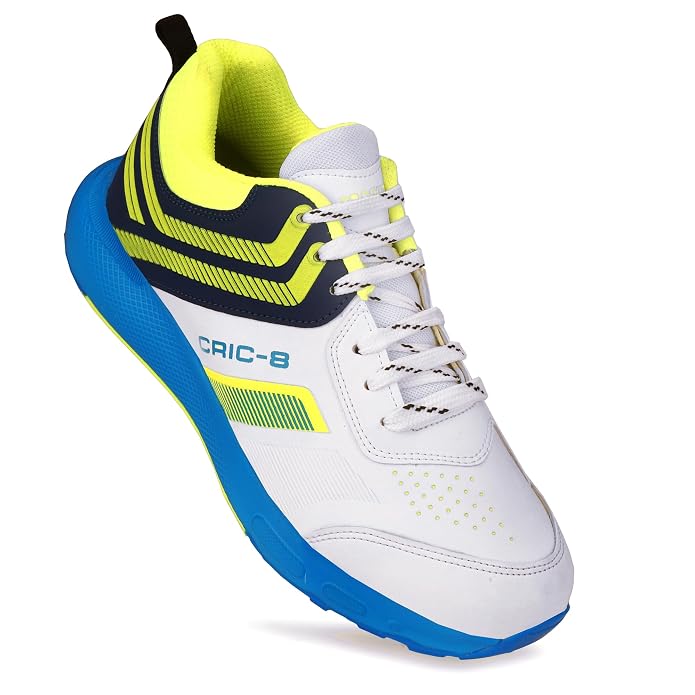 PRO KVH Spike 2.0 Cricket Shoes for Men | Professional Metal Spike Cricket Shoe for Turf & Ground | Lightweight:: High Grip:: Cushioned Sole | Ideal for Bowling