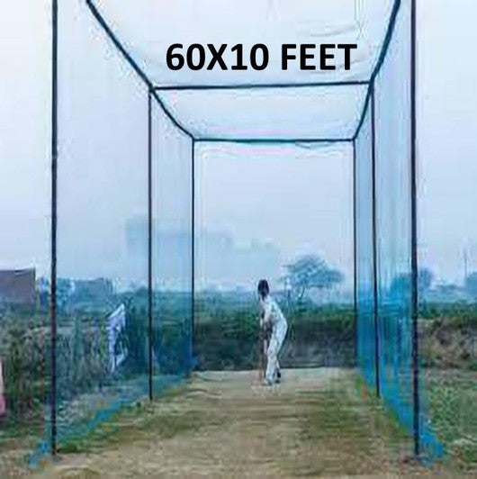 clickon Co_New_Cricket Firm Net 100x10 Feet-N Cricket Net (Blue)
